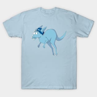 Jumping Blue Kangaroo T-Shirt